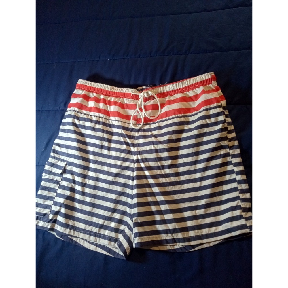 Rainforest Men's Large American flag Swim Truunks Quick Dry Drawstring 4 Way